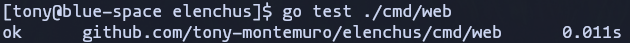 go test - Basic output